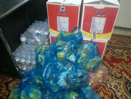 Grayaat - Centre distributed 110 food basket in December 2014