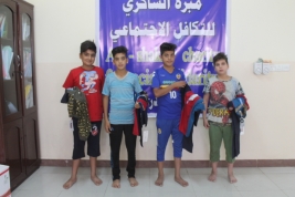 Delivery of Eid clothing to children