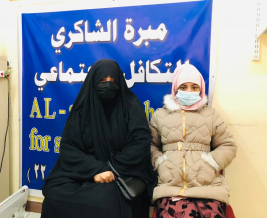 فرع مدينة الصدر : ام وبنتها  المريضة تناشد الخيرين لتقديم المساعدة 