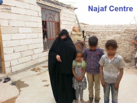 Najaf - Widow appeals for help to repair roof of house and support for her family of 9 Orphans