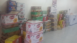 مركز مدينة الصدر:توزيع الوجبه الثالثه من السلال الغذائيه على 100 عائله أيتام 