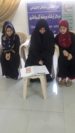 مركز مدينة الصدر : حصول اليتمتين زهراء واسراء على مساعدة مالية 
