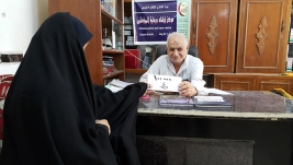 مركز ارشاد الكريعات: السيد / عبد المحسن هاشم يتبرع لأحدى المريضات مبلغاُ وقدره (100) الف دينار عراقي