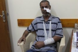بغداد- مدينة الصدر:  متابعة انسانية بعد تعرض السيد/ساجد الى حادث سير 