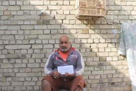 بغداد -فرع مدينة الصدر: السيد ابراهيم كاظم يحصل على تبرعات مادية من عدة متبرعين