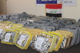 فرع مدينة الصدر: بسعادة ونجاح باهر البدء بتوزيع المساعدات الانسانية لحملة (شتاء دافئ)