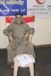 فرع مدينة الصدر:السيد حسين هاشم عبد الرضا يحصل على كفالة شهر اذار من المتبرع سايمون ديلي
