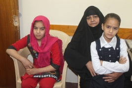 فرع مدينة الصدر:ارملة وأم لخمسة  أيتام  تعاني من الفقر والمرض