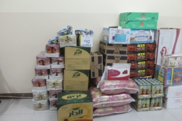 فرع مدينة الصدر:توزيع الوجبة الثانية من السلال الغذائية على 40 عائلة متعففة