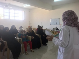 فرع مدينة الصدر : بالتعاون مع المركز الصحي السادس تم اقامة ندوة صحية .