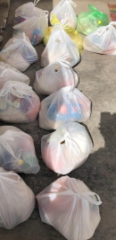 فرع مدينة الصدر : توزيع 50 سلة غذائية  ضمن حملة شهر رمضان المبارك 