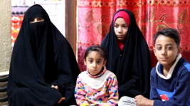 فرع البصرة : ارملة وأم تحملت مسؤولية اطفالها الأيتام تعاني العوز ومرض ابنتها الصغيرة