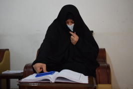 فرع النجف :- تسليم الاعانه لاسره المتعففه / انتصار . ص. م   من قبل / شركة ايكل 