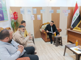 فرع كربلاء المقدسة : زيارة رسميه لمكتب شوؤن المنظمات غير الحكومية في محافظة كربلاء 