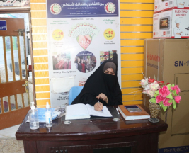 فرع البصرة :تسليم المساعدات الانسانية المقدمة من السيدة الكريمه /سندس امين الاحمد