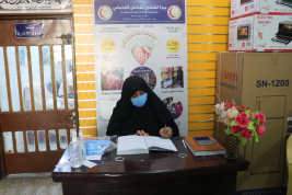 فرع البصرة :تسليم المساعدات الانسانية المقدمة من الحاج/ عبد الصاحب الشاكري