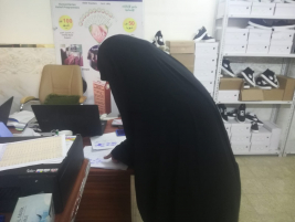 فرع البياع / مساعد ماليه من المتبرع الاستاذ/ عبد الصاحب الشاكري  للمتعففه (نهايه,ع)