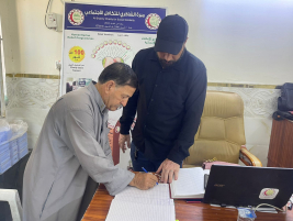 فرع البياع : تسليم المساعدة المالية المقدمة من (تبرعات الشاكري ) للمتعففة (نوال م )