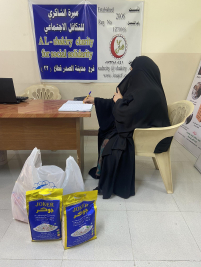 فرع مدينة الصدر : تسليم تبرع الاستاذ / عبدالصاحب الشاكري 