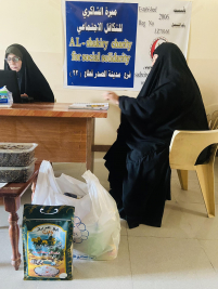 فرع مدينة الصدر : تسليم التبرع المقدم من رافد للعقارات