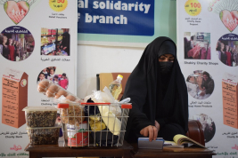 فرع النجف :- الاستجابه لنداء الاستغاثه للسيده / ( اجتماع . ب . ك ) من قبل الحاج / عبد الصاحب الشاكري 