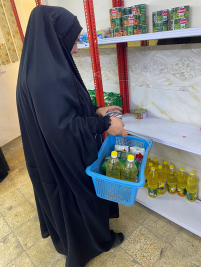 فرع البياع : تسليم المساعدة المالية المقدمة من (عبد الصاحب الشاكري ) للارملة (ايمان م)