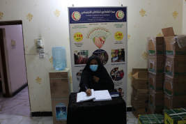 فرع البصرة: تسليم كفالة الاسرة الشهرية من المتبرع/ جاسم محمد راضي