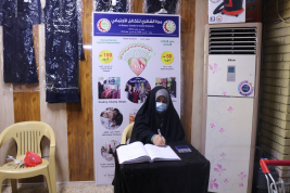 فرع البصرة :تسليم المساعدات الانسانية المقدمة من الحاج/ عبد الصاحب الشاكري