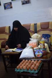 فرع النجف :-  الاستجابه لنداء الاستغاثه لاسره الارمله / ( غزلان . ص. م ) من قبل السيده / عاليه جواد 