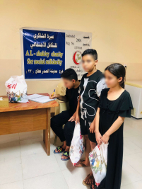 فرع مدينة الصدر : تسليم التبرع المقدم من السيد / مير موسوي