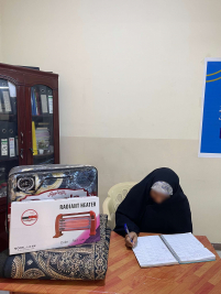 فرع الكريعات : تسليم تبرعات المحسنين الكرام 