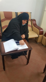 فرع النجف :- الدكتوره ( س . س ) تتبرع بمبلغ مالي لصالح الأم المتعففة (قاهره . ع . ج ) 