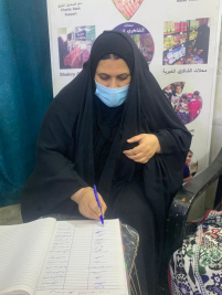 فرع البياع : تسليم كفاله الايتام للارمله (امل ,ف) من المتبرعين الكرام / مكتب ومبلي بارك