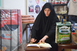 فرع النجف :-  تسليم التبرع المالي من الحاج / عبد الصاحب الشاكري