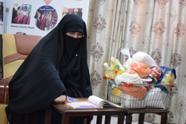 فرع النجف :-  تسليم الكفالة الشهريه من قبل السيد  / علي التميمي لاسرة السيدة ( هدى . س. م  ) 