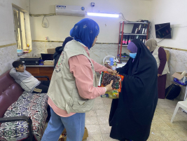 فرع البياع : بنجاح باهر متبرع يستجيب لنداء الحملة الانسانية لشهر رمضان 