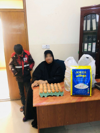 فرع مدينة الصدر : تسليم كفالة الايتام الشهرية من السيد / عماد عبود 