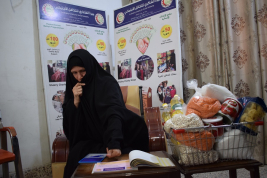 فرع النجف :- تسليم الكفاله الشهريه من قبل السيده / سهى شبر الى السيدة  /  (فرحه . خ . ف )
