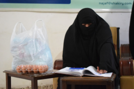 فرع النجف :- تسليم التبرع المقدم من اسره الاستاذ / عبد الصاحب كبه 