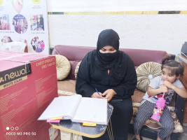 فرع البياع : تسليم الكفاله الشهريه من السيد (نبيل البزاز ) لاسرة الارمله ( ناهده م ) 