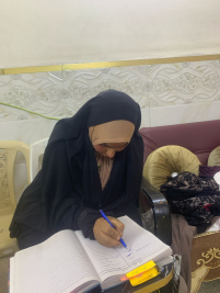 فرع البياع : تسليم كفاله الايتام من المتبرعه / ام معد لأسرة لليتيمه ( رقيه ) 
