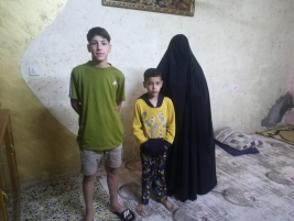 فرع البياع : ماتزال الارملة (وجدان ) تناشد اهل البر والاحسان في تخطي صعاب الحياة . 