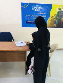 فرع مدينة الصدر : تسليم التبرع المقدم من السيد / مير موسوي