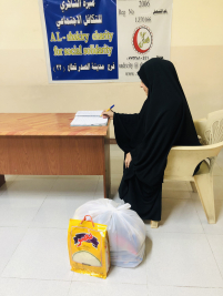 فرع مدينة الصدر : تسليم التبرع المقدم من السيد / نبيل البزاز