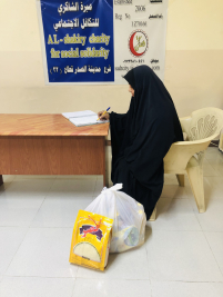 فرع مدينة الصدر : تبرع كريم مقدم من السيد / نبيل البزاز