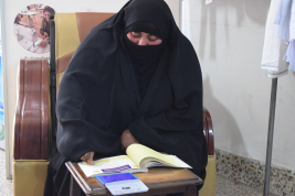 فرع النجف :-  تسليم الكفاله الشهريه من قبل السيد / احمد موسى القزويني 