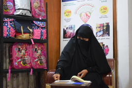 فرع النجف :-  تسليم الكفالة الشهريه لاسره السيدة / حميده . ع . ا من قبل السيد / بهاء الموسوي