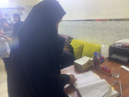 فرع البياع : تسليم كفاله الايتام للجده ( زينب , ع) من المتبرعه الكريمه عاليه وايت 