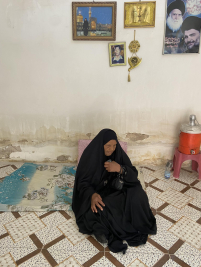  فرع مدينة الصدر : سيدة مسنة تستغيث بمن يمد لها يد العون والمساعدة 