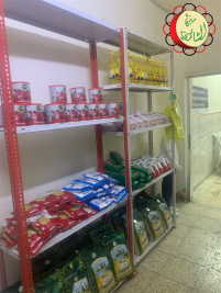 فرع البياع : تجهيز محلات الشاكري الخيريه بالسلات الغذائيه تلبيه لأحتياجات الاسر المسجله 